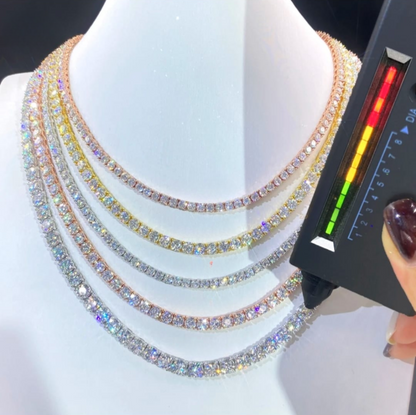 VVS MOISSANITE TENNIS CHAIN (ALL SIZES)