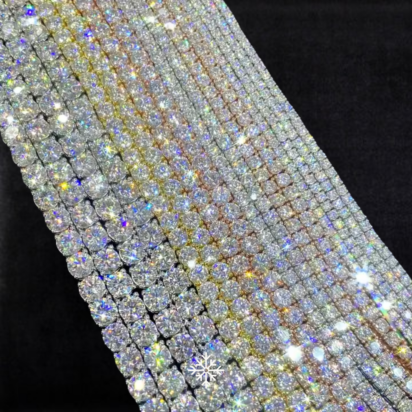VVS MOISSANITE TENNIS CHAIN (ALL SIZES)