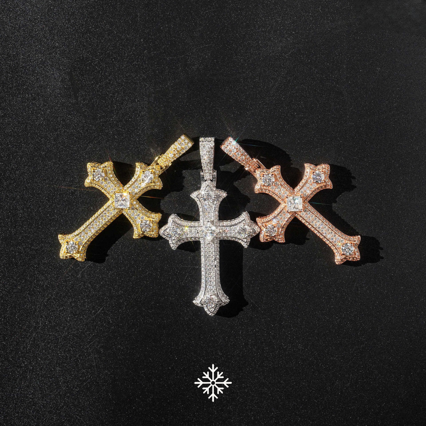 VVS Moissanite Cross Pendant