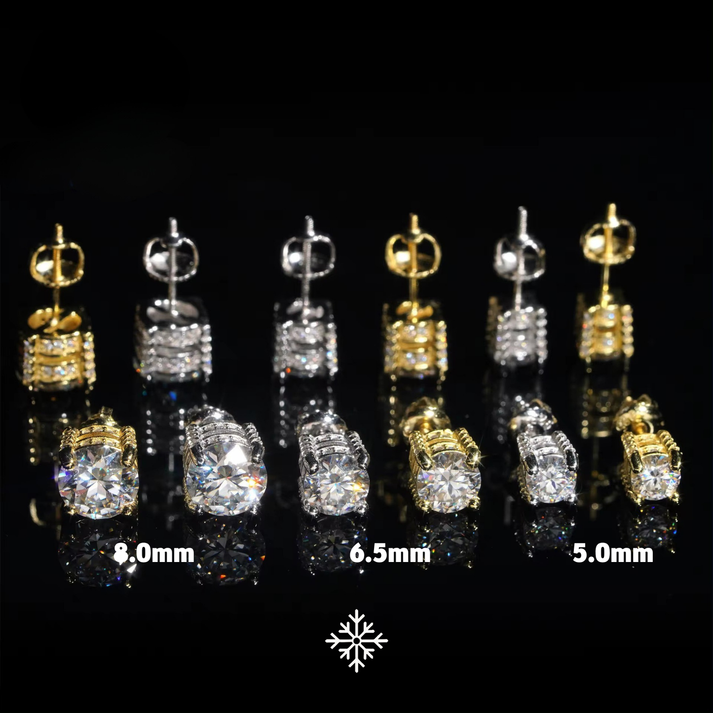 VVS Moissanite Stud Earrings