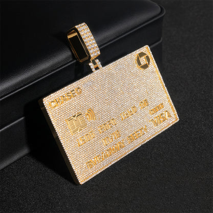 VVS Moissanite Card Pendant