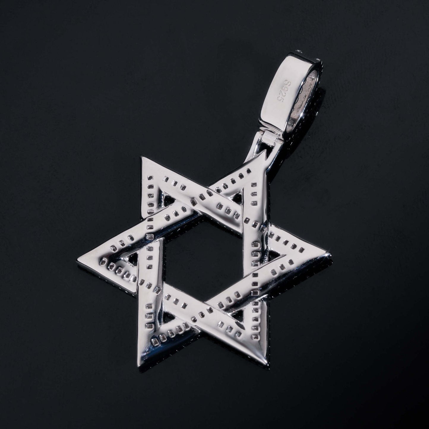 VVS MOISSANITE STAR OF DAVID PENDANT