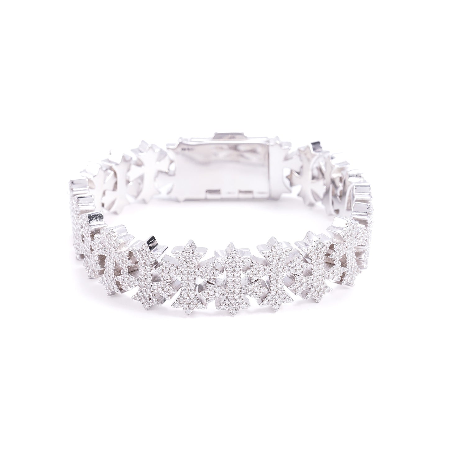 VVS MOISSANITE CROSS LINK BRACELET/CHAIN