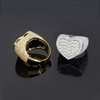 Baguette Moissanite Heart Ring