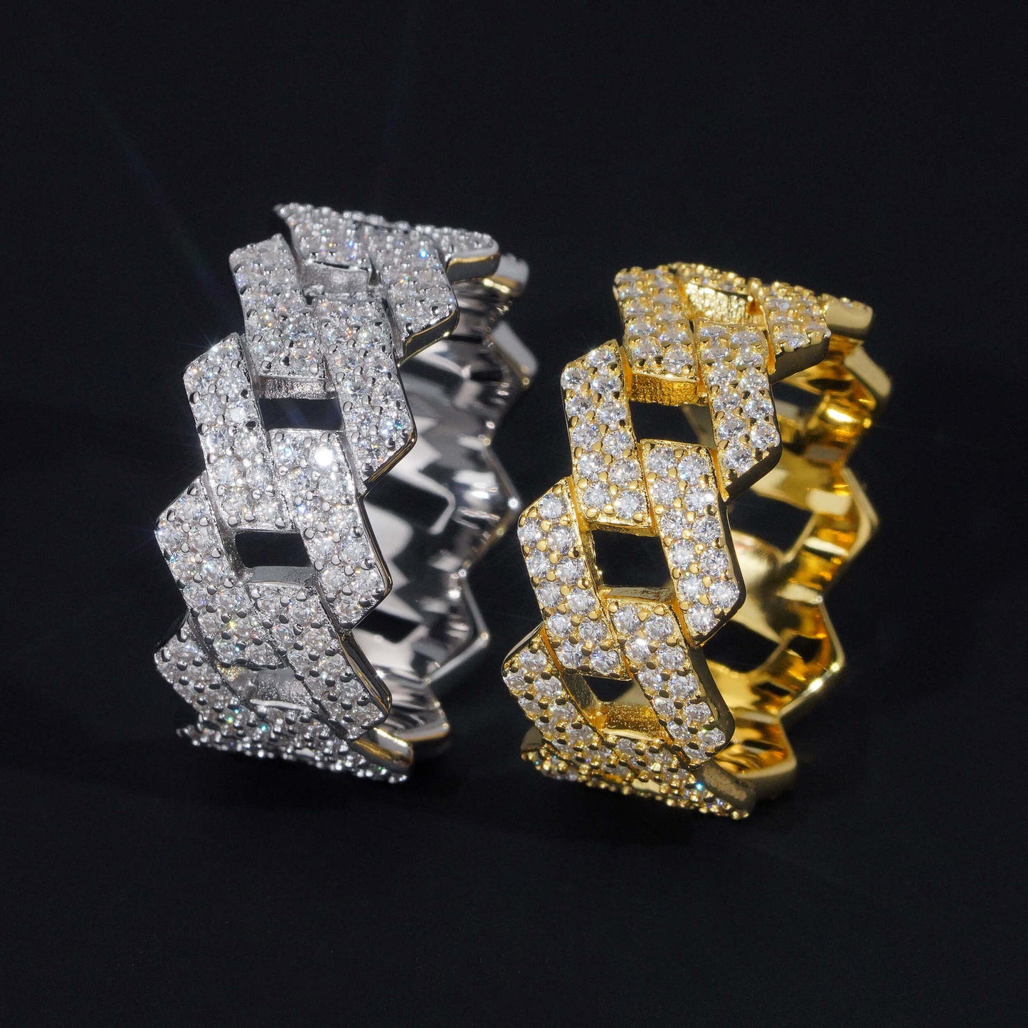 VVS MOISSANITE CUBAN RING