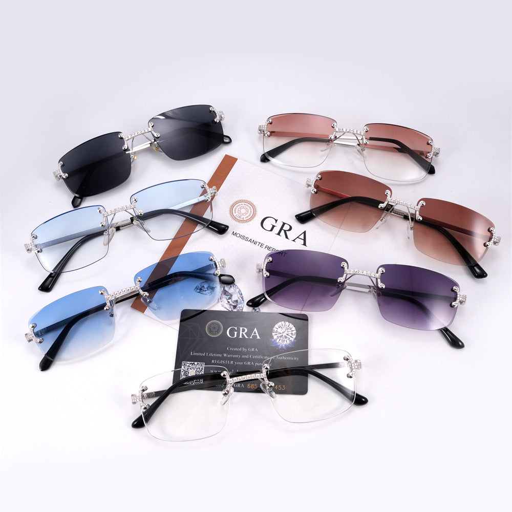 VVS Moissanite Rimless Glasses