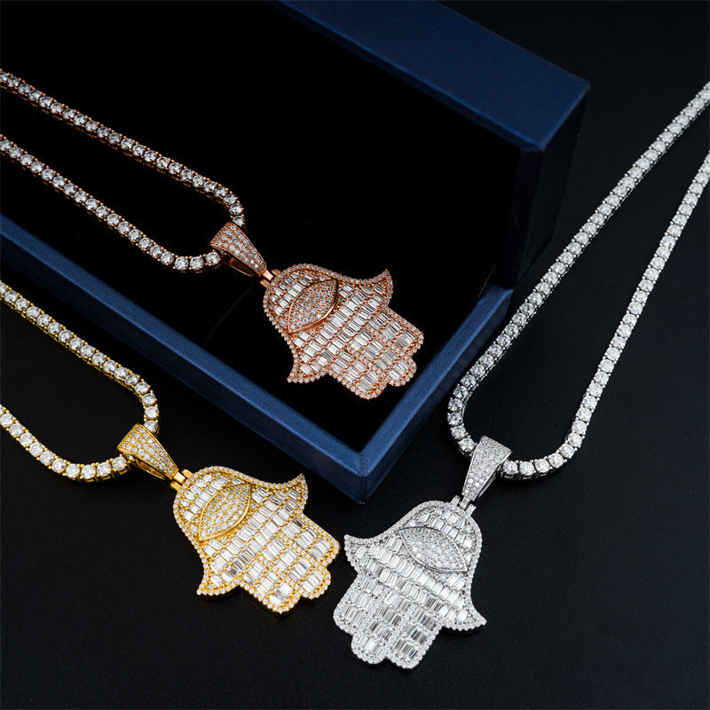 VVS Moissanite Hamsa pendant