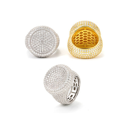 VVS Moissanite Round Pavé Ring