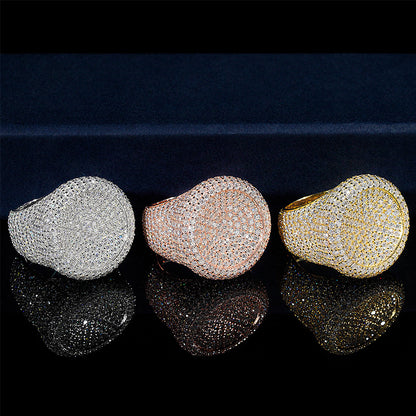 VVS Moissanite Round Pavé Ring