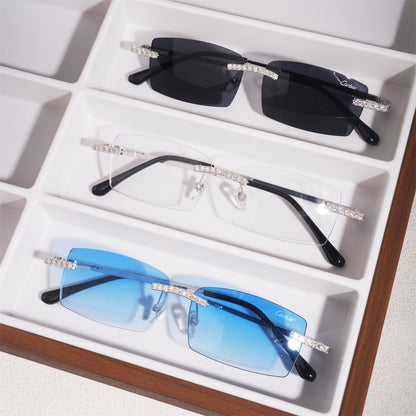 VVS Moissanite Rimless Glasses