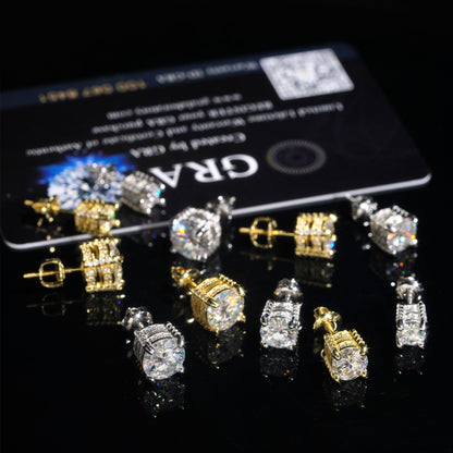 VVS Moissanite Stud Earrings