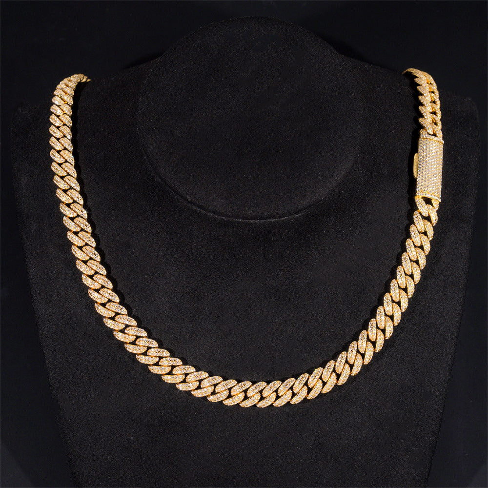 VVS MOISSANITE PRONG CUBAN CHAIN/BRACELET