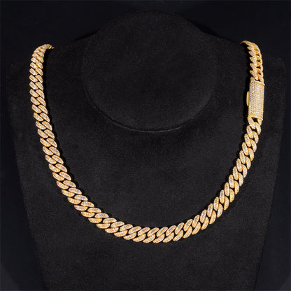 VVS MOISSANITE PRONG CUBAN CHAIN/BRACELET