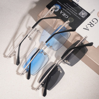 VVS Moissanite Rimless Glasses