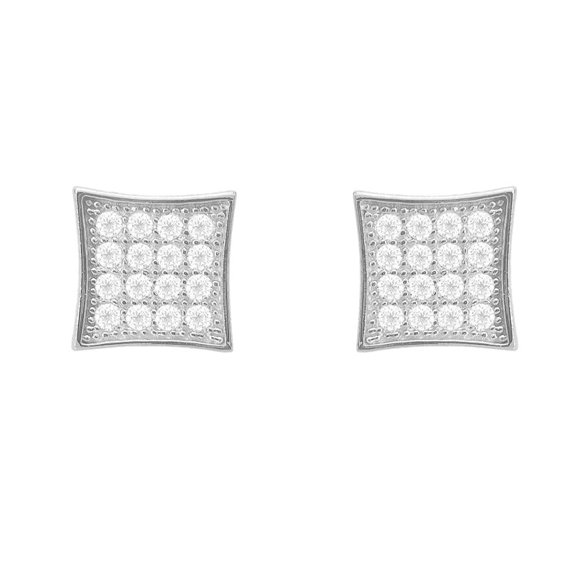 VVS Moissanite  Squeare Stud Earrings