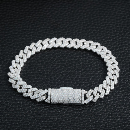 VVS MOISSANITE CUBAN BRACELET (ALL SIZES)