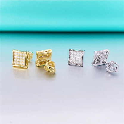 VVS Moissanite  Squeare Stud Earrings