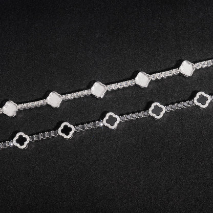 VVS Moissanite Four Leaf Clover Chain/Bracelet