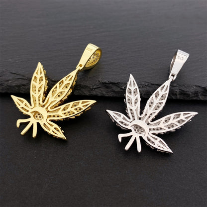 VVS MOISSANITE LEAF PENDANT
