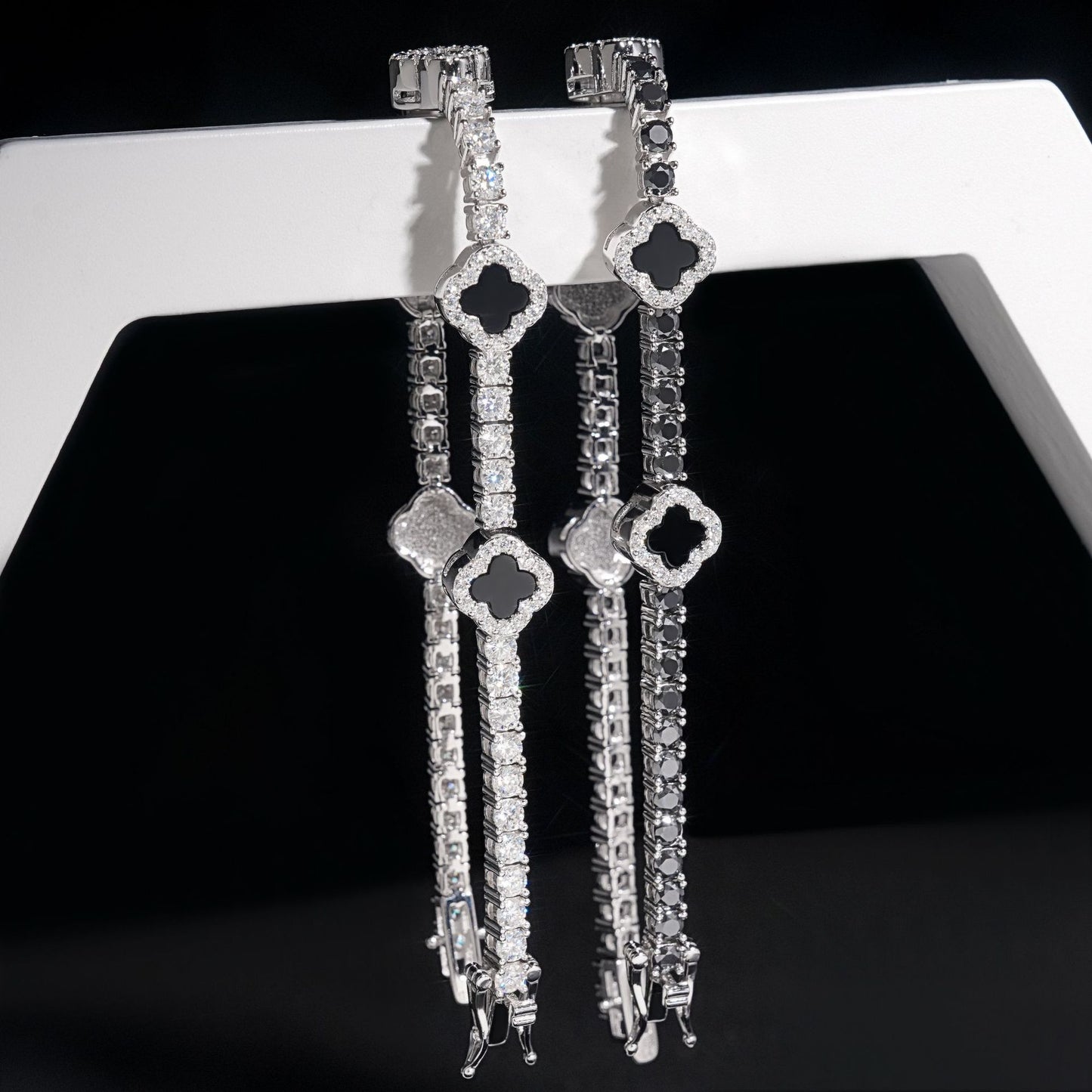 VVS Moissanite Four Leaf Clover Chain/Bracelet