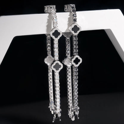 VVS Moissanite Four Leaf Clover Chain/Bracelet