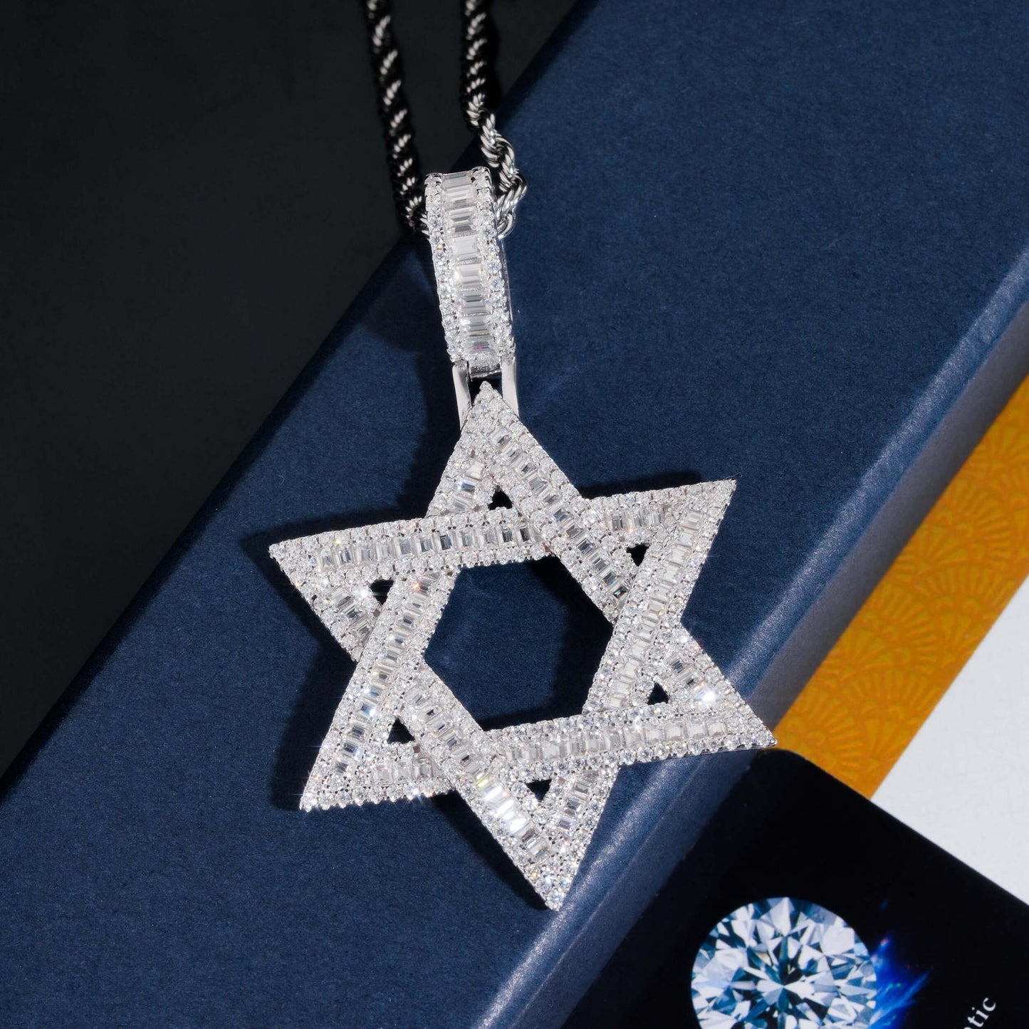 VVS MOISSANITE STAR OF DAVID PENDANT