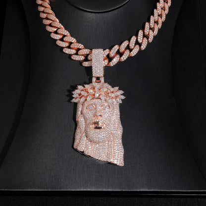 VVS Moissanite Jesus Piece Pendant