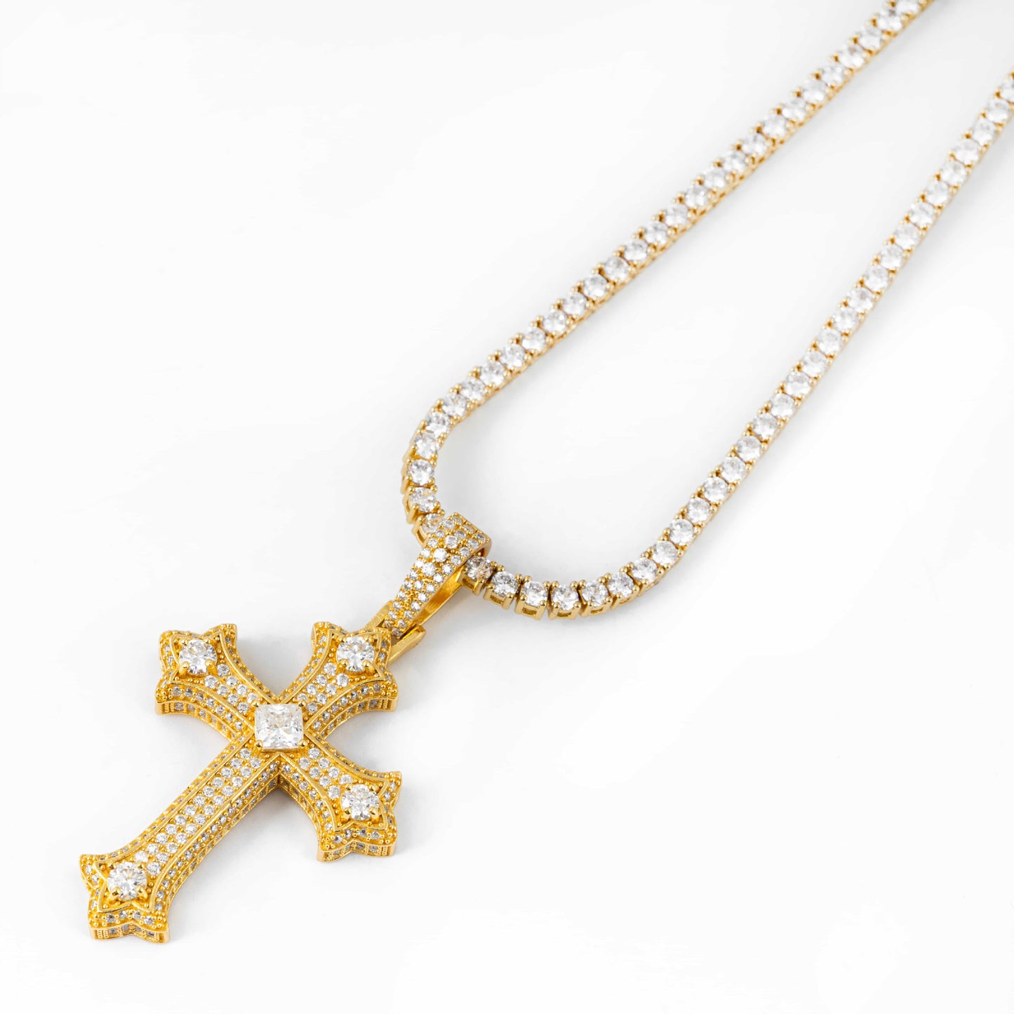 VVS Moissanite Cross Pendant