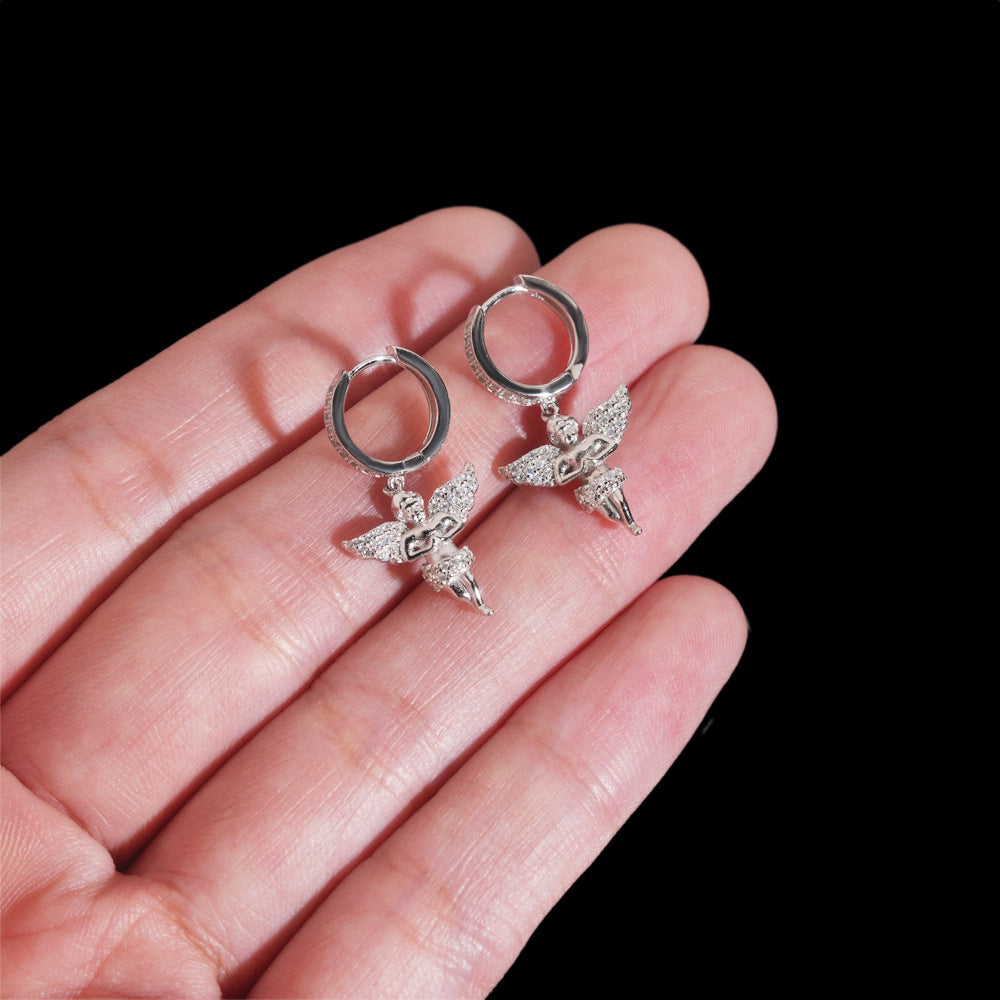 VVS Moissanite Angel Earrings
