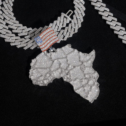 VVS Moissanite Afro American Pride Pieace