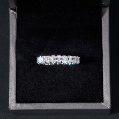 VVS Moissanite All Colors Emerald Cut Ring