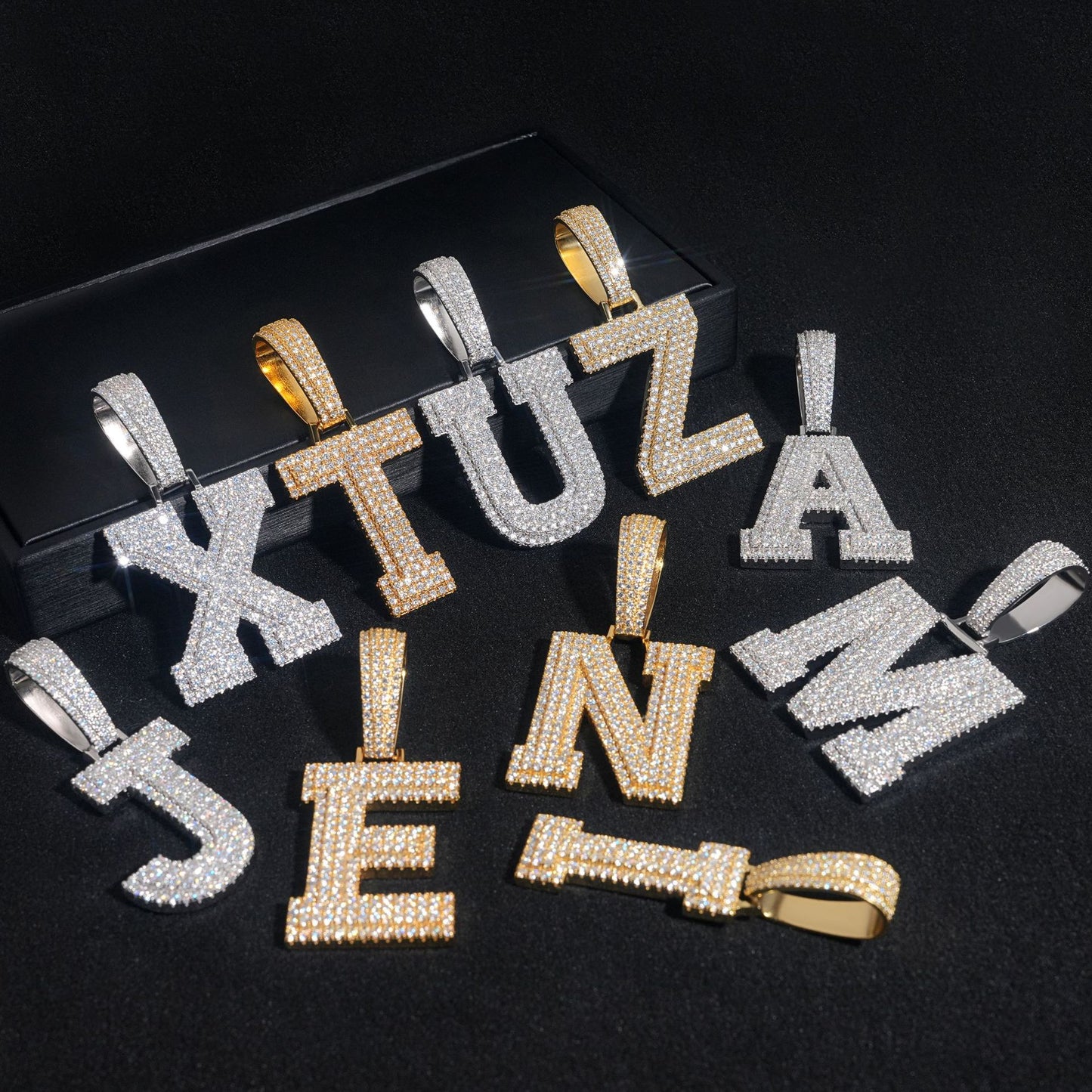 VVS Moissanite Letters Pendant