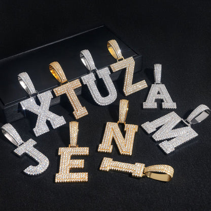 VVS Moissanite Letters Pendant