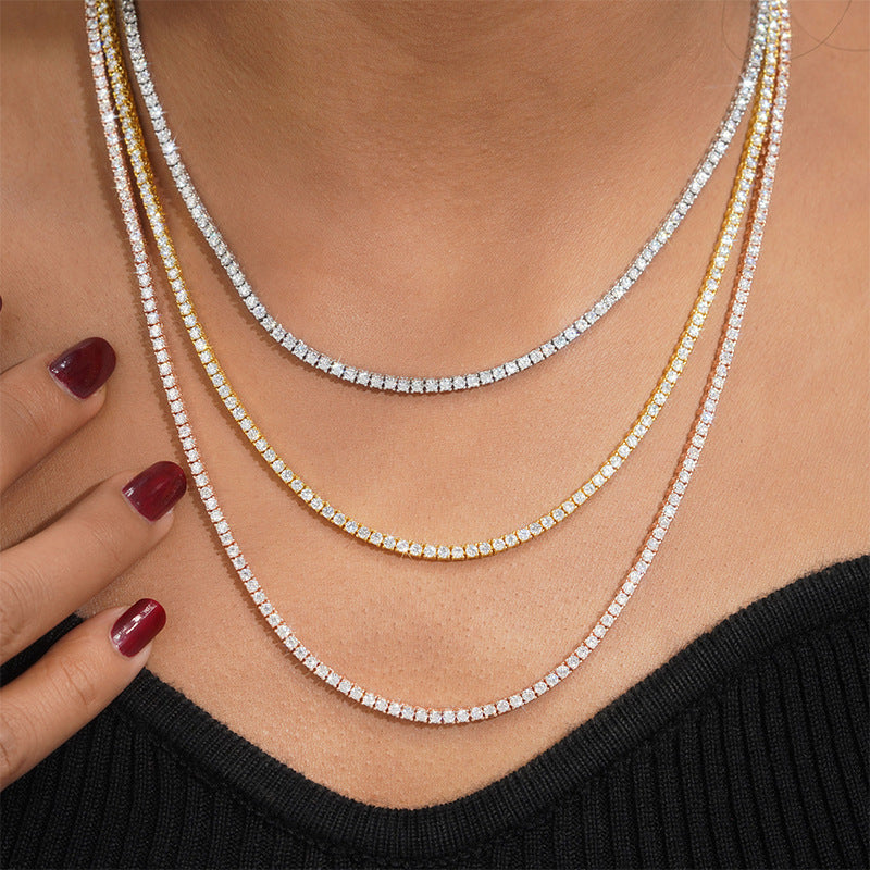 VVS MOISSANITE TENNIS CHAIN (ALL SIZES)