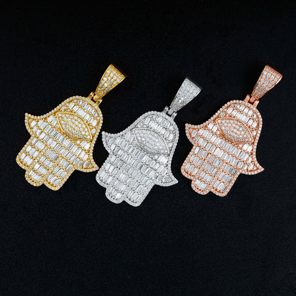 VVS Moissanite Hamsa pendant