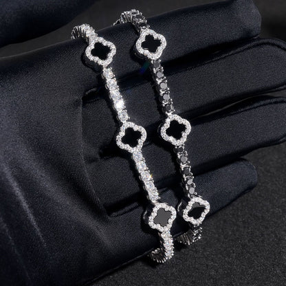 VVS Moissanite Four Leaf Clover Chain/Bracelet