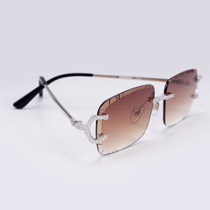VVS Moissanite Rimless Glasses