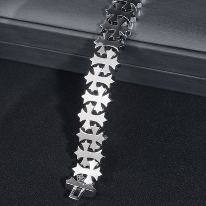 VVS MOISSANITE CROSS LINK BRACELET/CHAIN
