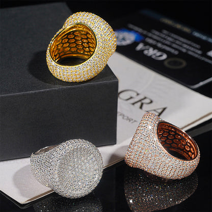 VVS Moissanite Round Pavé Ring