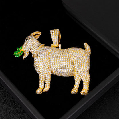 VVS Moissanie Goat Pendant