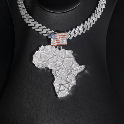 VVS Moissanite Afro American Pride Pieace