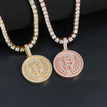 VVS Moissanite Bitcoin Pendant