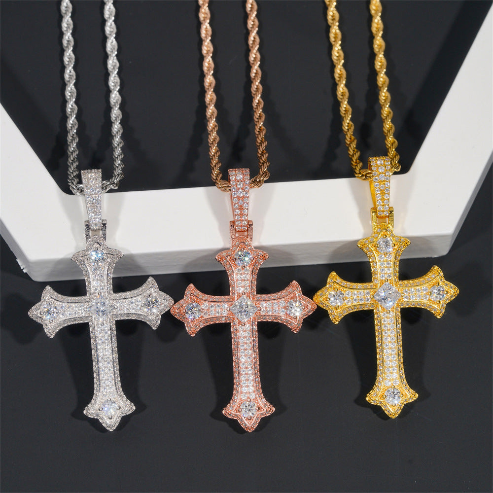 VVS Moissanite Cross Pendant