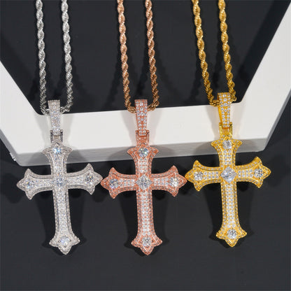 VVS Moissanite Cross Pendant