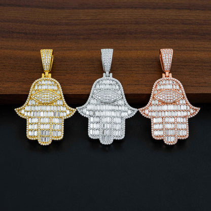 VVS Moissanite Hamsa pendant