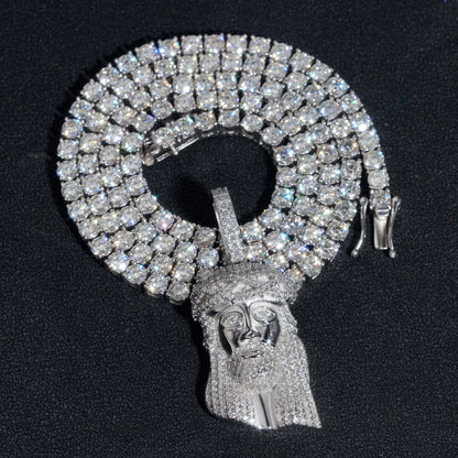 VVS Moissanite Jesus Piece