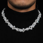 15MM Floral Moissanite Chain