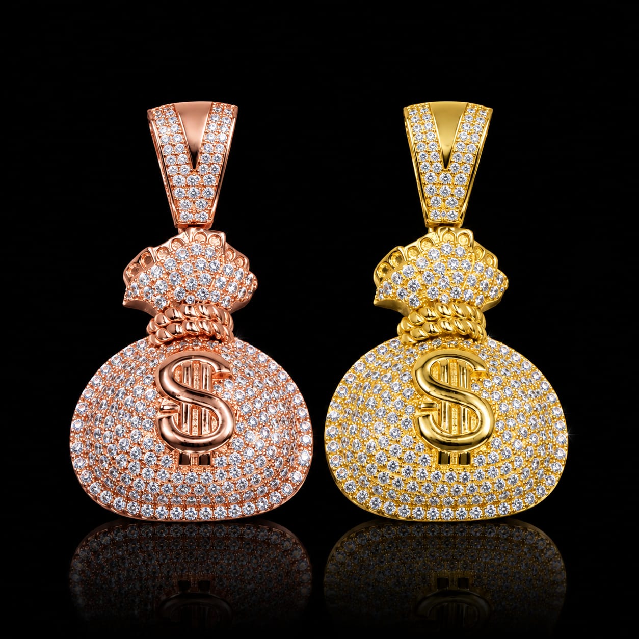 Moissanite Money Bag Pendant