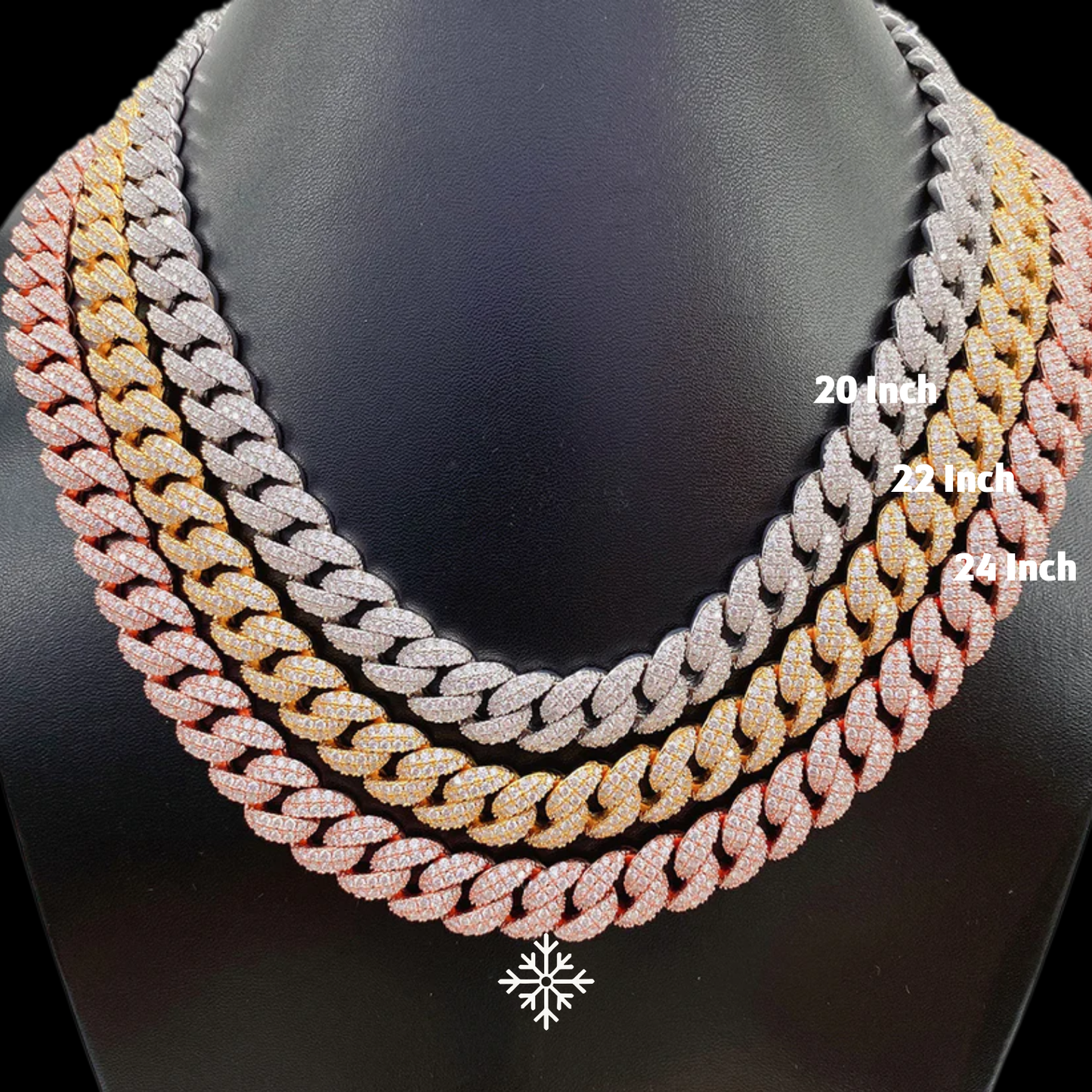 VVS MOISSANITE PRONG CUBAN CHAIN/BRACELET