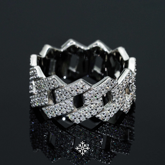 VVS MOISSANITE CUBAN RING